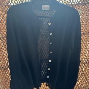 Black Button-Up Cardigan